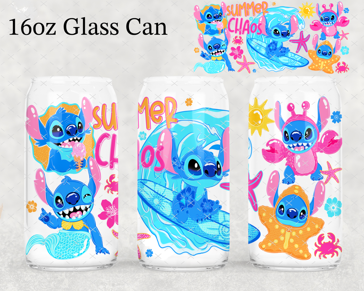 Summer Chaos Blue Guy UV Cup Wrap