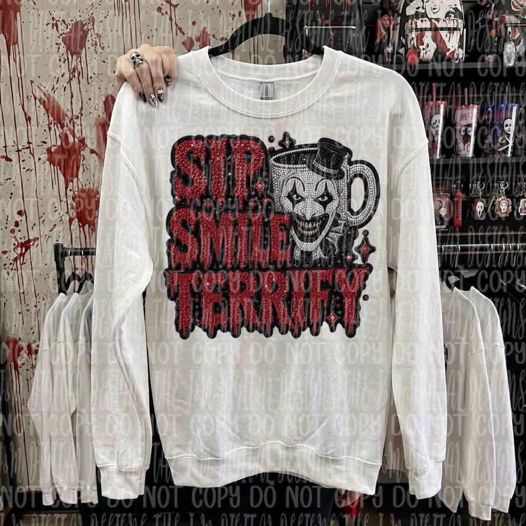 **PRE ORDER** Sip Smile Terrify DTF TRANSFER