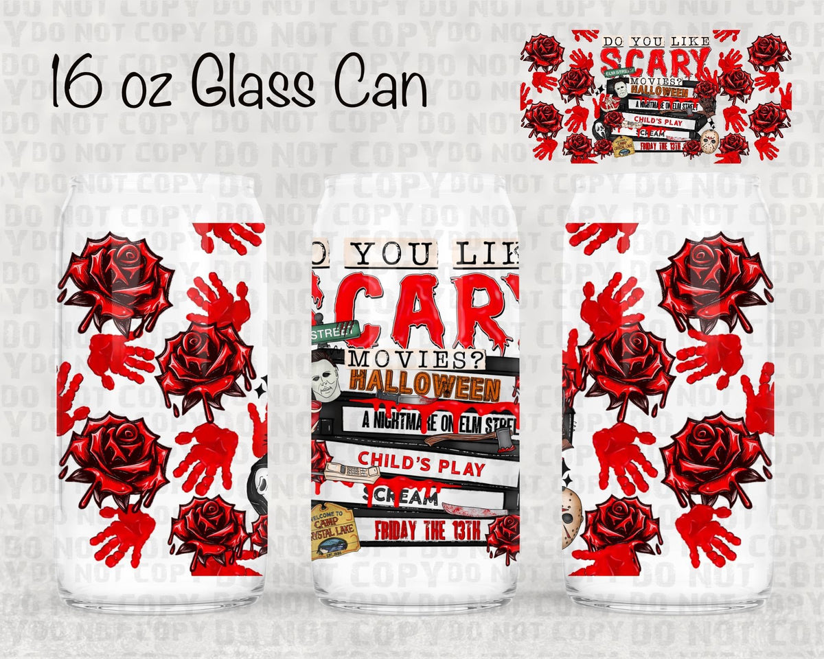 Scary movies UV cup wrap