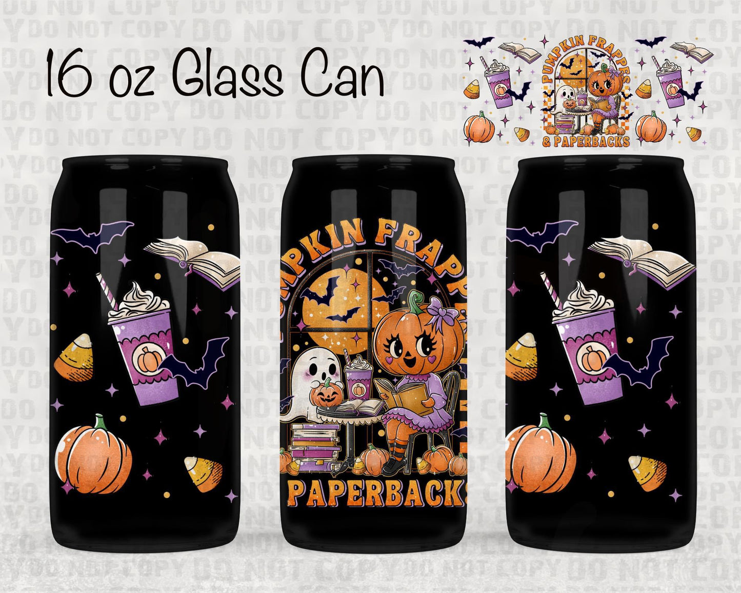 Pumpkin frappes UV cup wrap