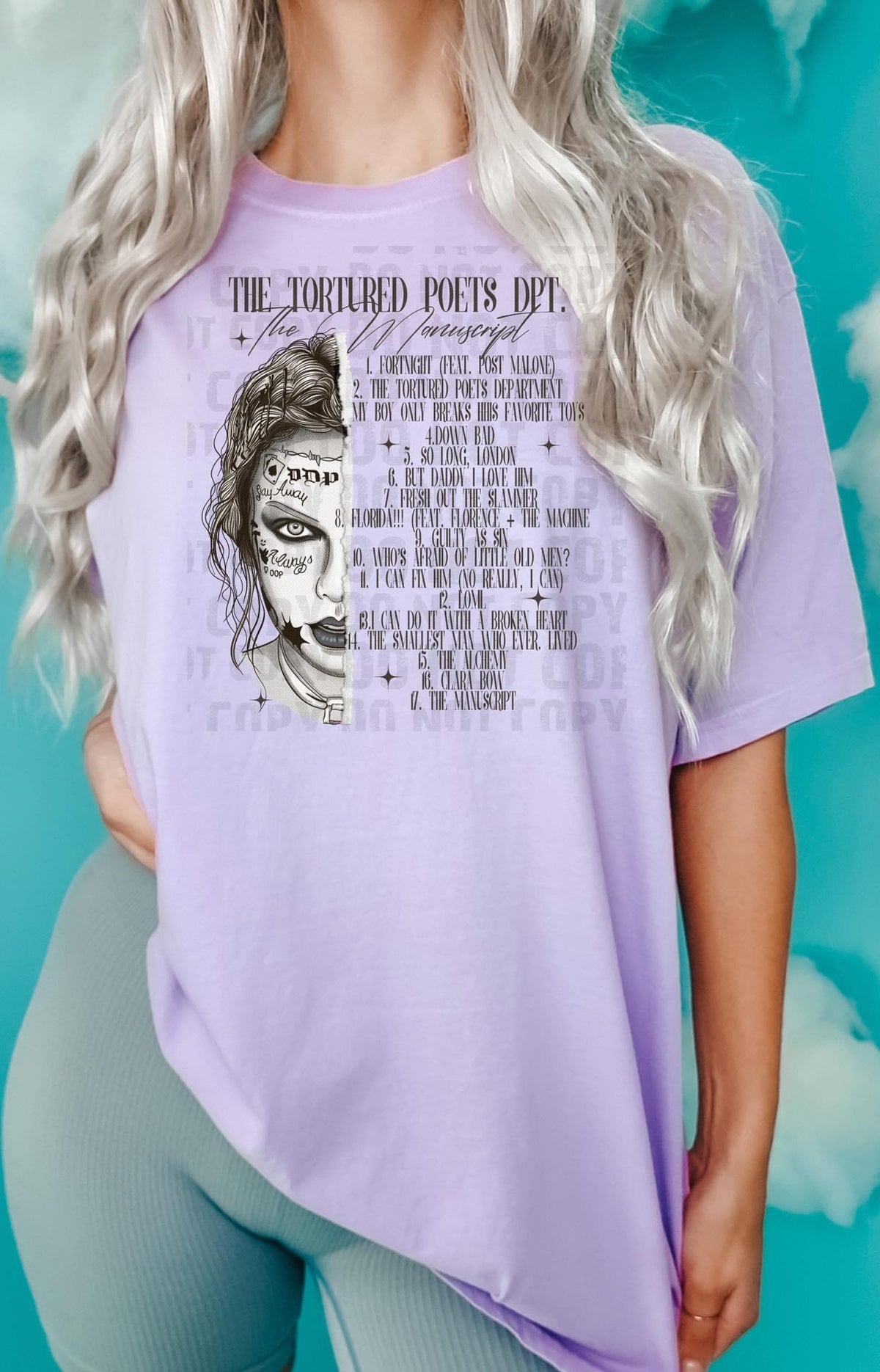 The manuscript screen print transfer