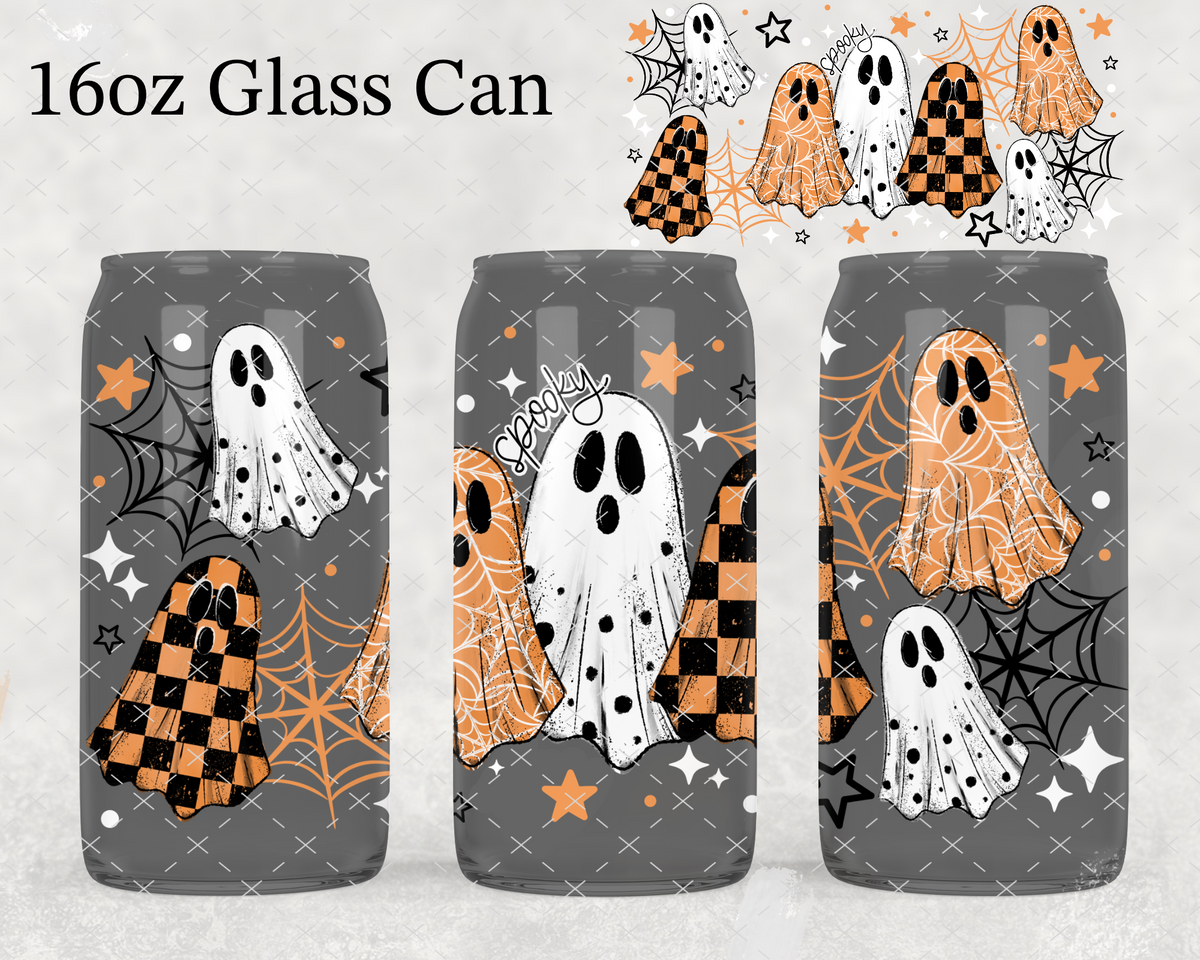 Checker Ghosties UV Cup Wrap