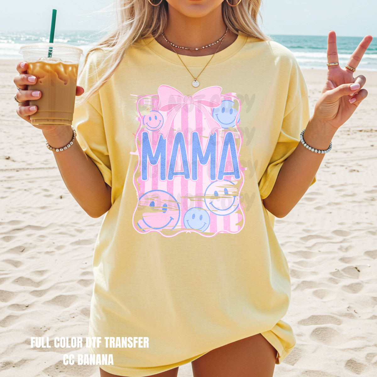 Pink & Blue Mama -DTF TRANSFER