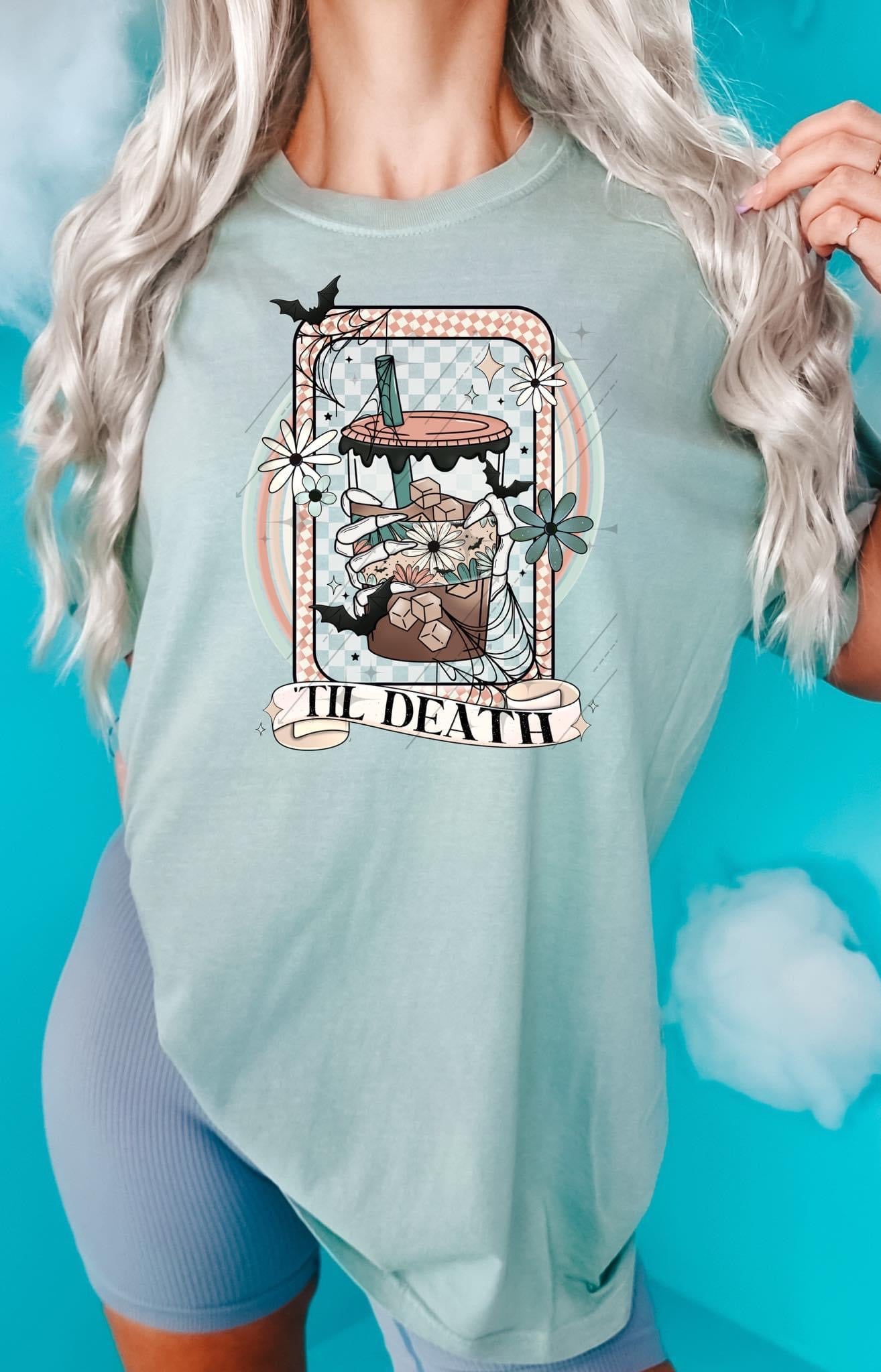 Til death coffee **DTF** transfer