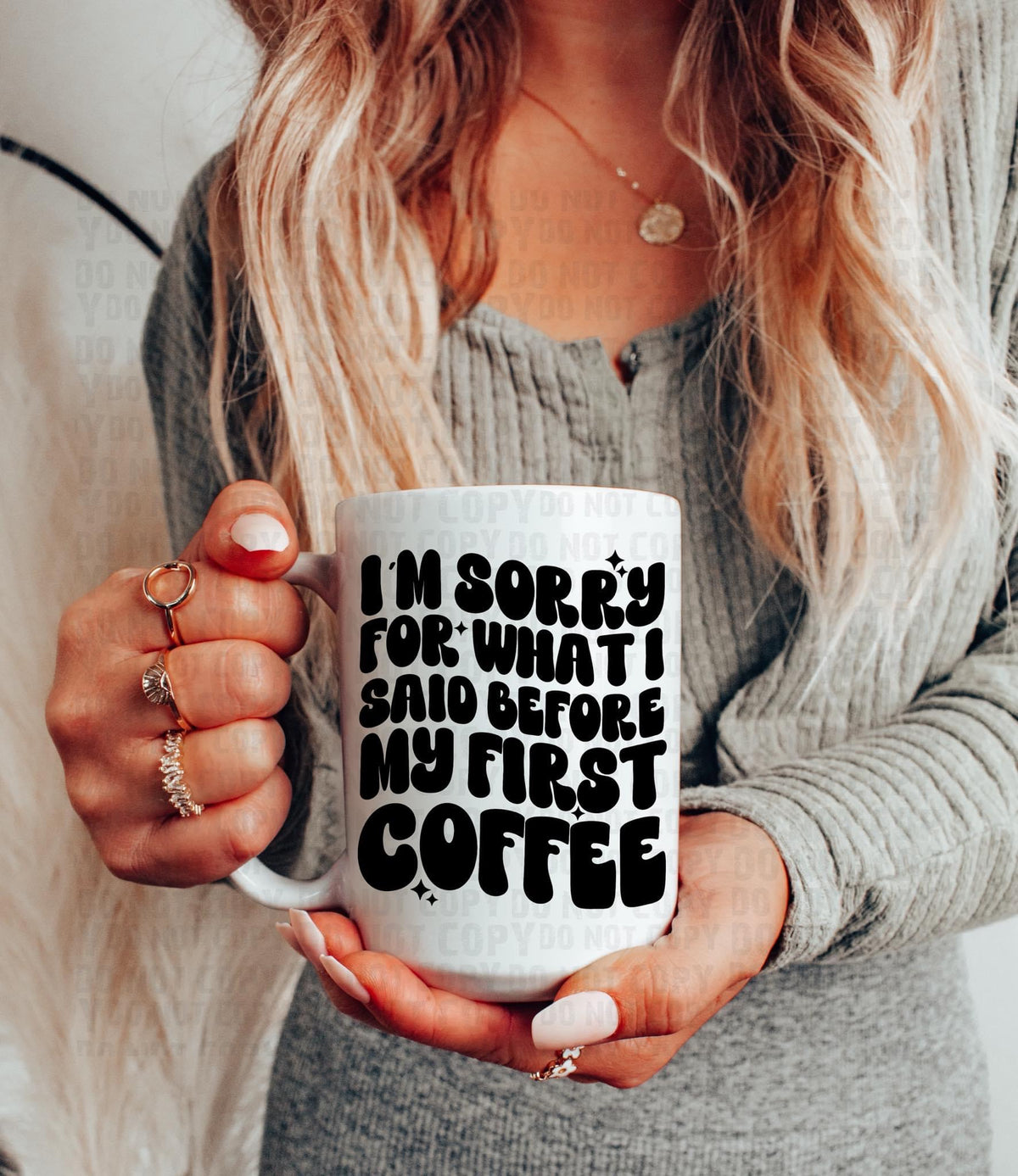 Before my first coffee UV decal