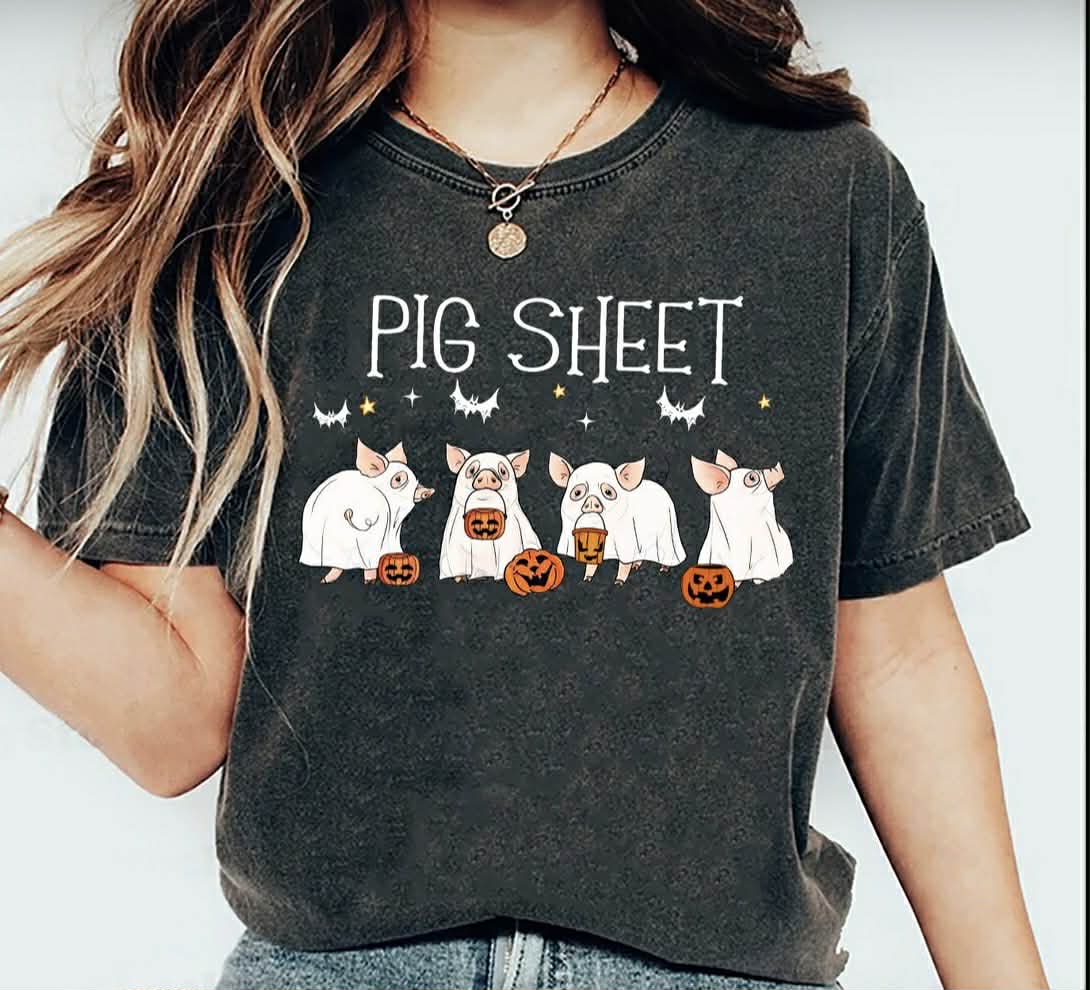**PRE ORDER**PIG SHEET GHOSTIES DTF -DTF TRANSFER
