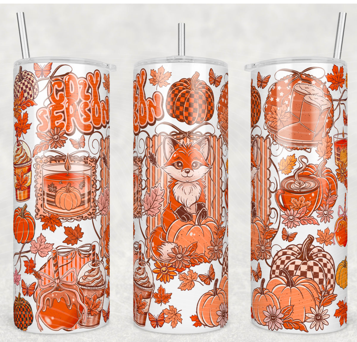 Fox fall 20oz sublimation transfer