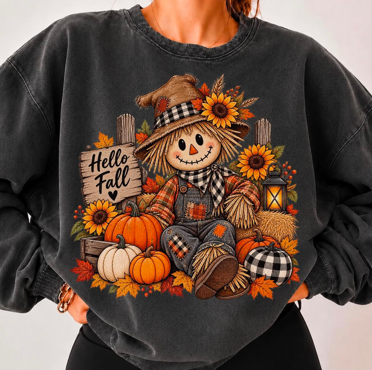**PRE ORDER**Hello Fall Scarecrow DTF -DTF TRANSFER