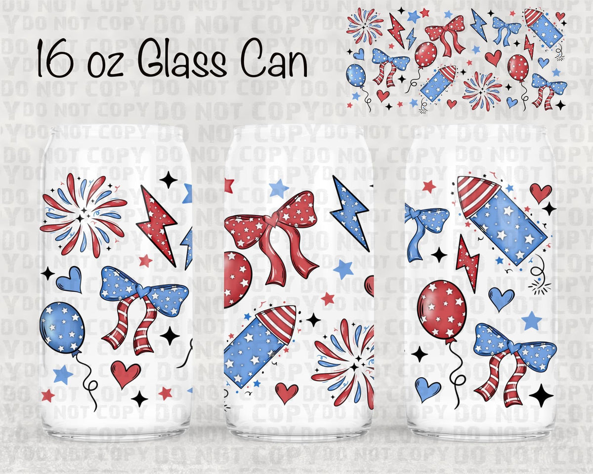 RWB bows UV cup wrap