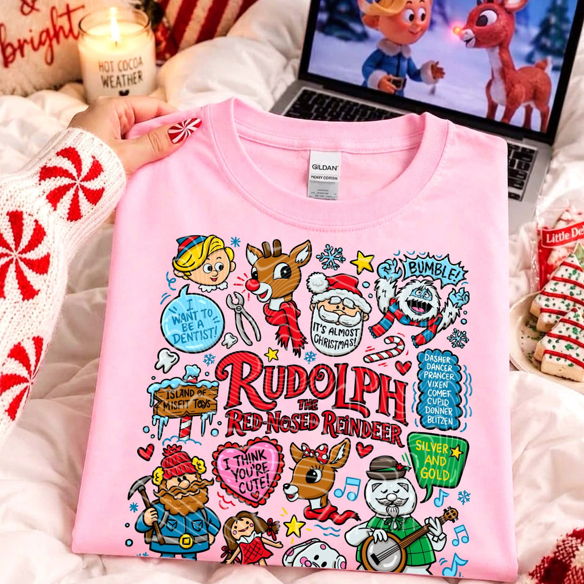 **PRE ORDER**Red Nosed Reindeer DTF -DTF TRANSFER