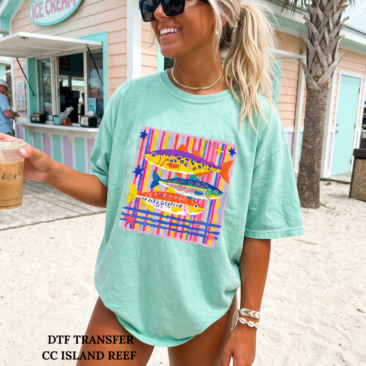 Fish Striped-DTF TRANSFER