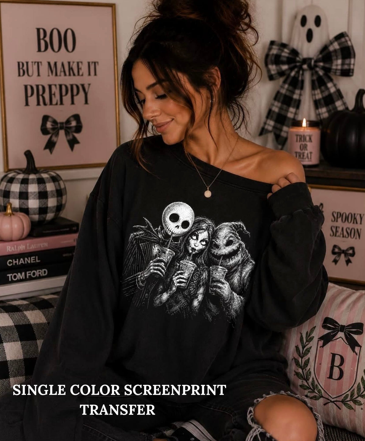 NBC Coffee Single Color  *WHITE INK* Single Color Screen Print Transfer