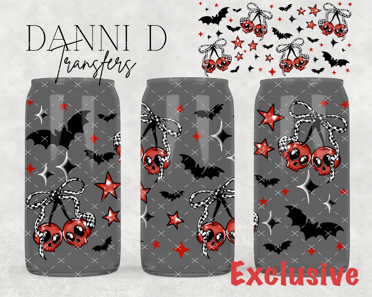 **EXCLUSIVE**Skull Cherries UV Cup Wrap
