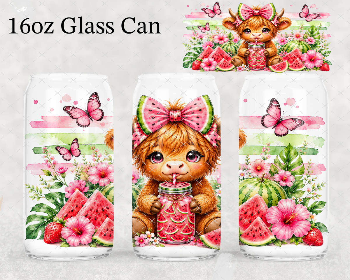 Watermelon Cow UV Cup Wrap