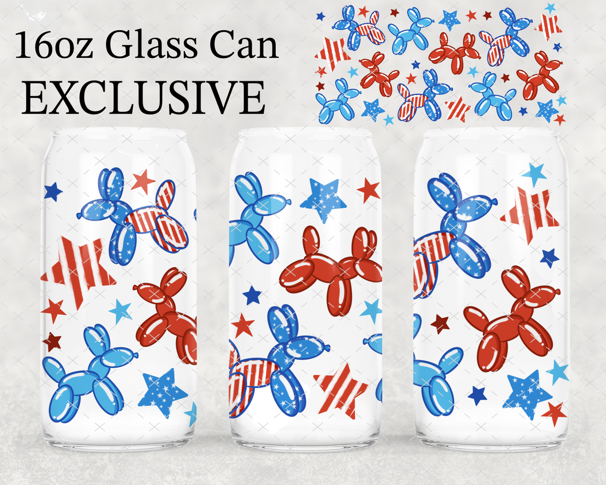 **EXCLUSIVE** USA Balloon Dogs UV Cup Wrap