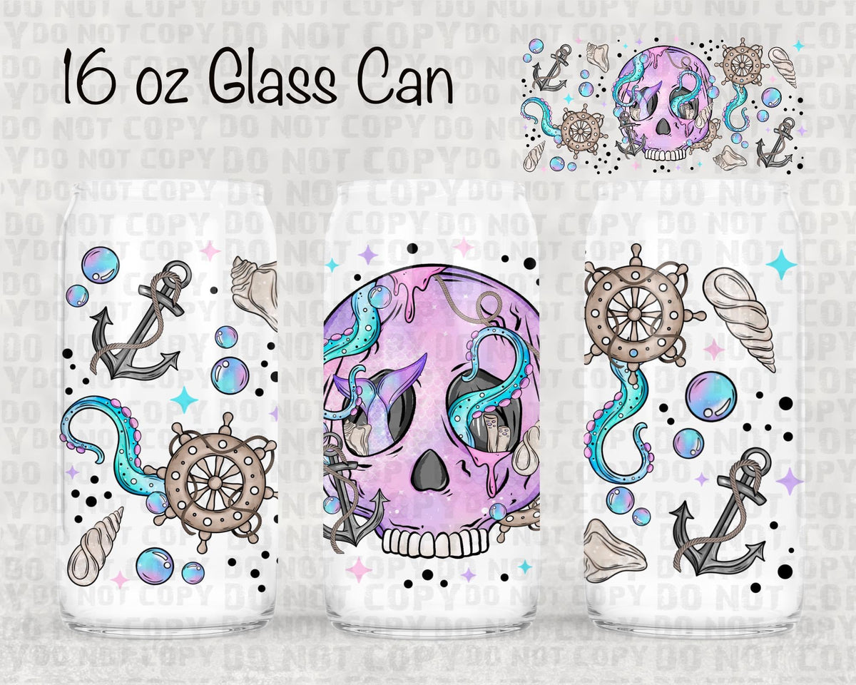 Ocean pastel skelly UV cup wrap