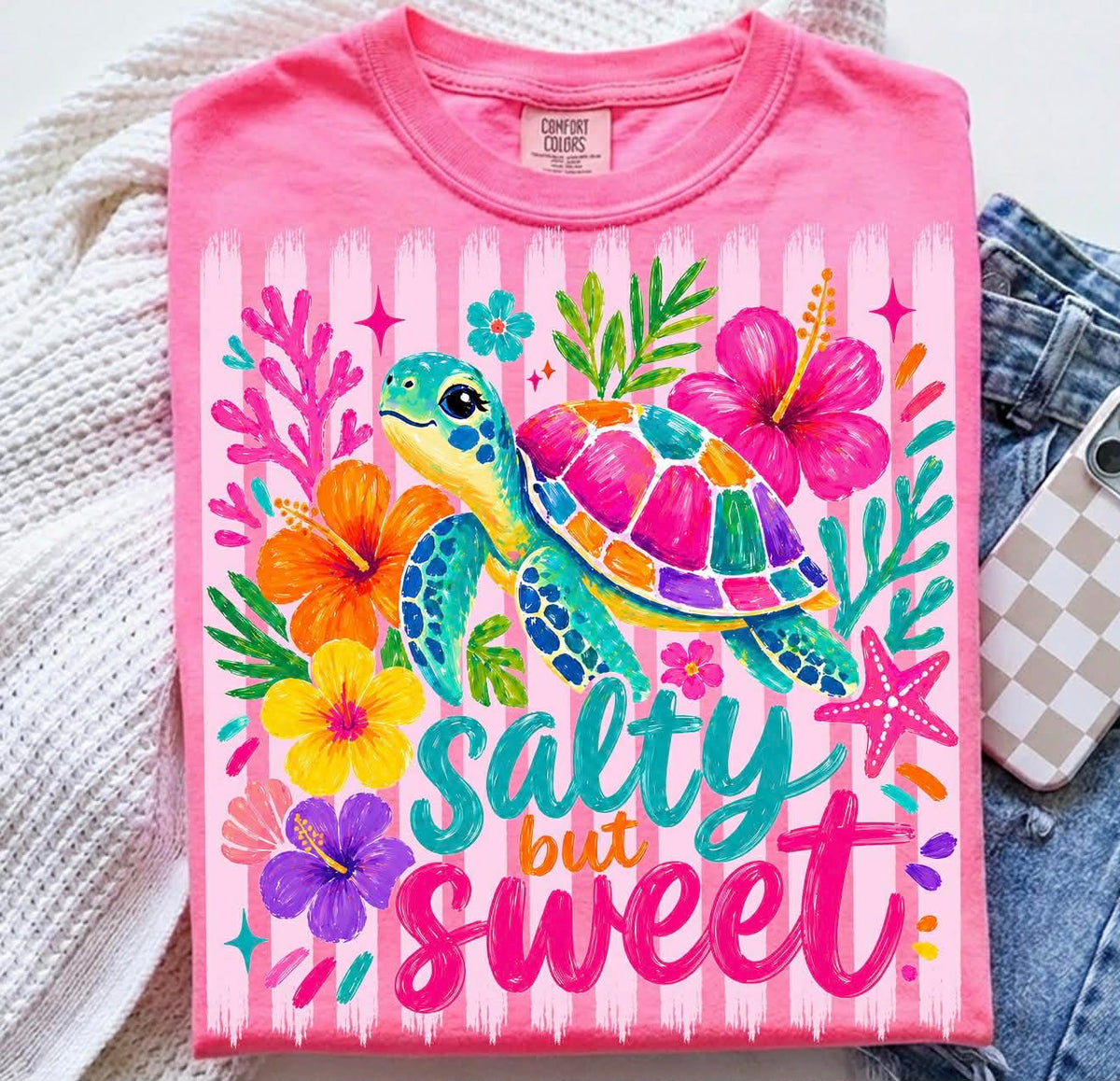 **PRE ORDER**SALTY BUT SWEET TURTLE DTF -DTF TRANSFER