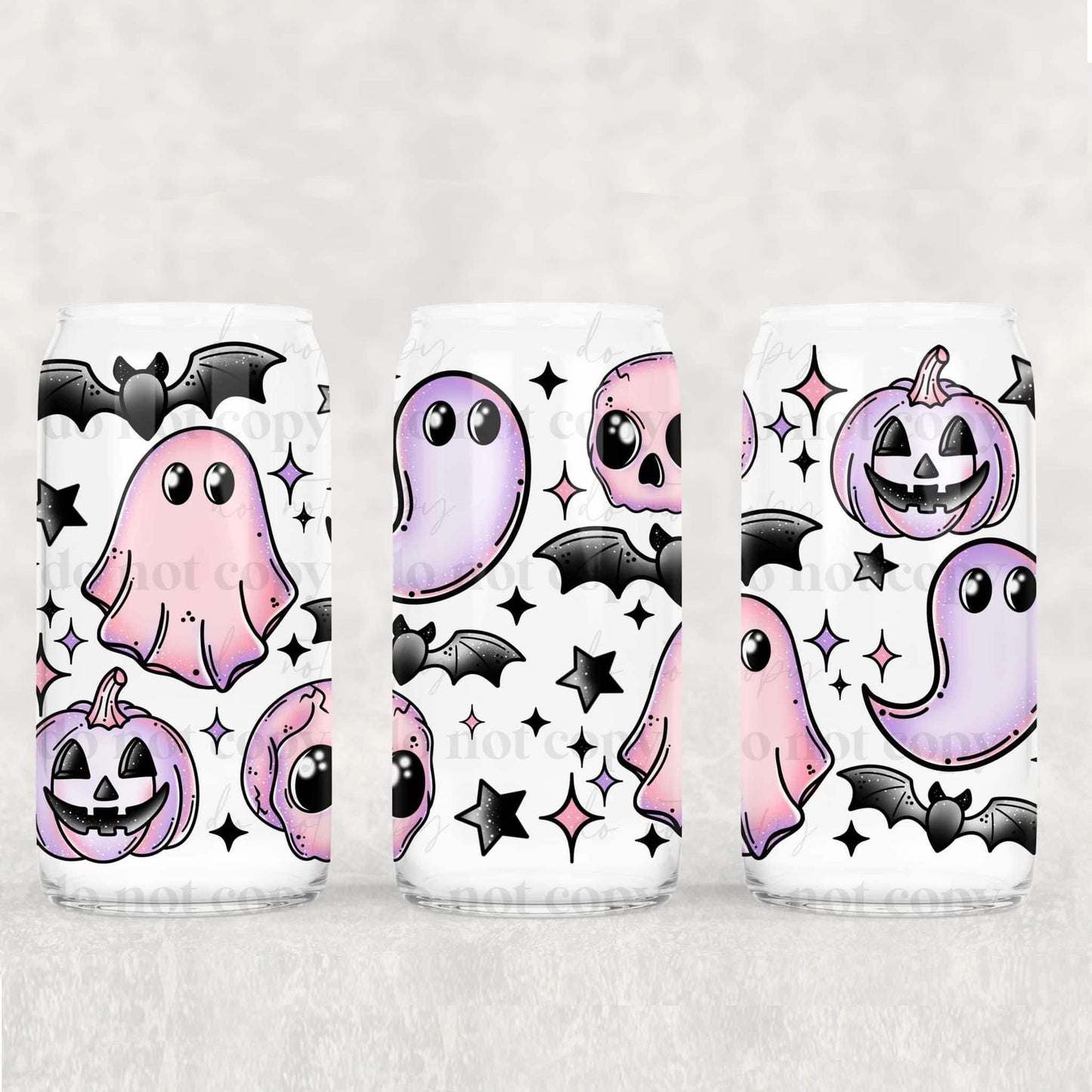 Pink/Purple Ghosties UV Cup Wrap