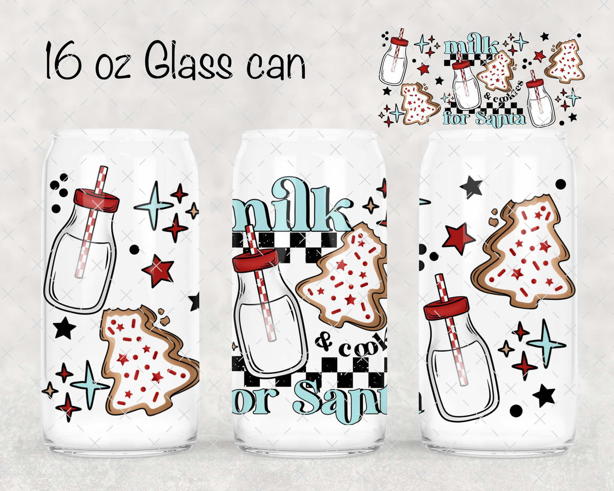 Milk & Cookies For Santa UV Cup Wrap