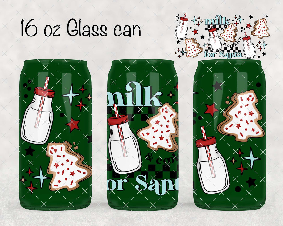 Milk & Cookies For Santa UV Cup Wrap
