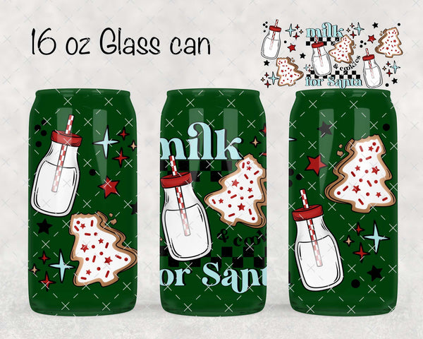 Milk & Cookies For Santa UV Cup Wrap