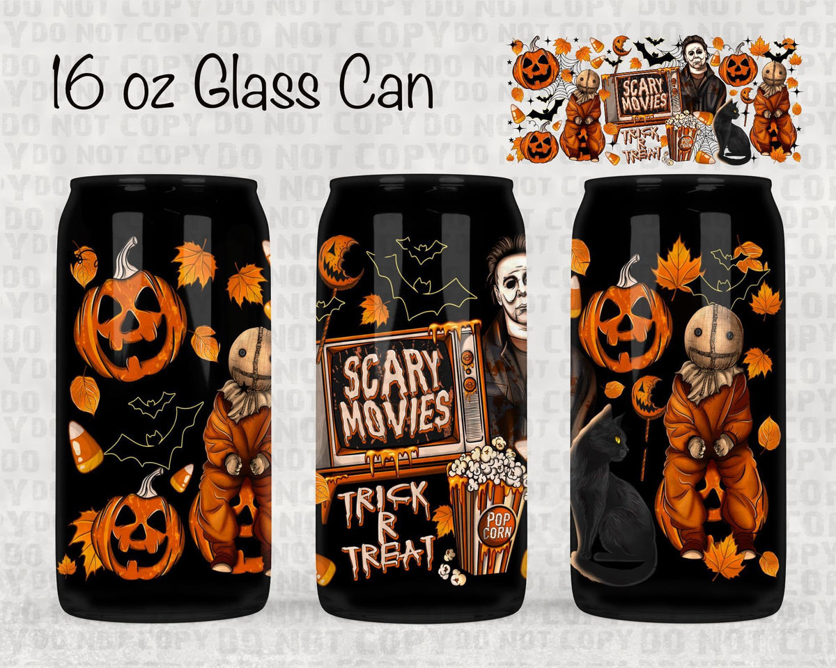 Scary movies UV cup wrap