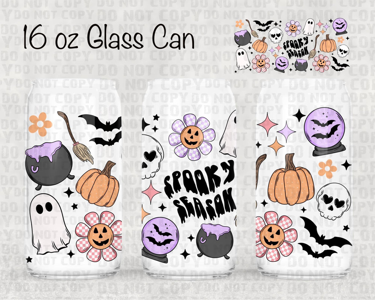Spooky season UV cup wrap