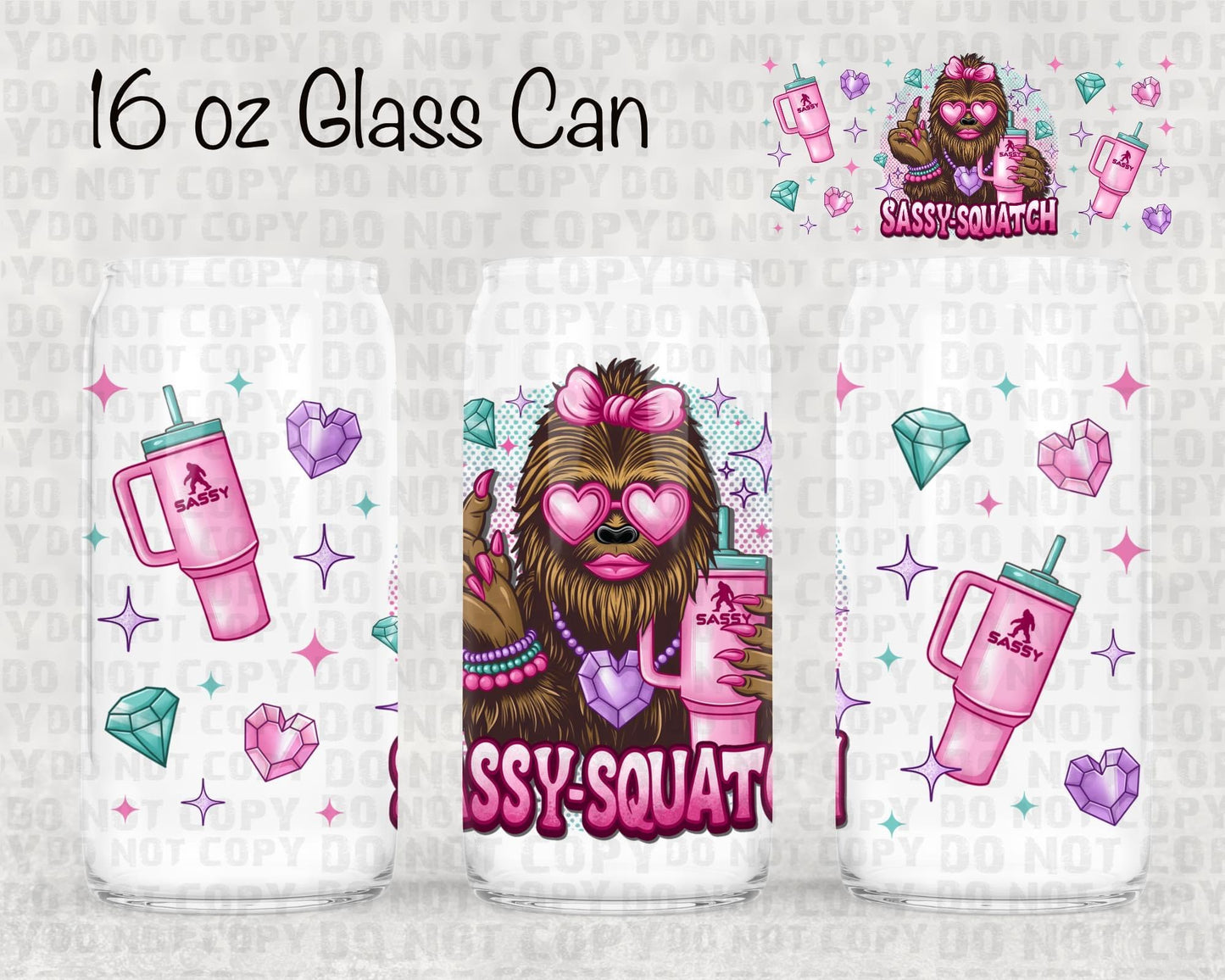 Sassy-squatch - UV CUP WRAP