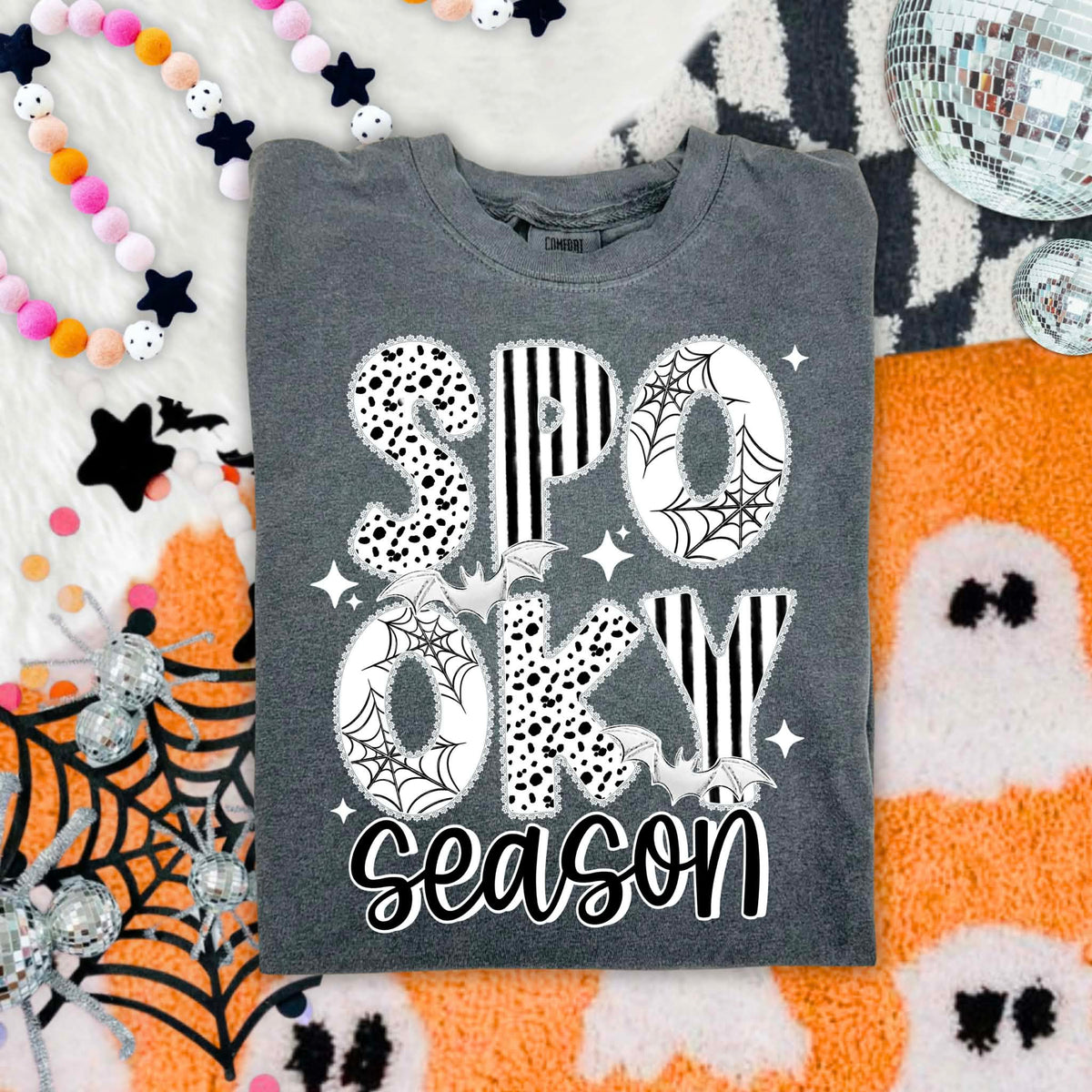 **PRE ORDER**B&W SPOOKY SEASON DTF -DTF TRANSFER