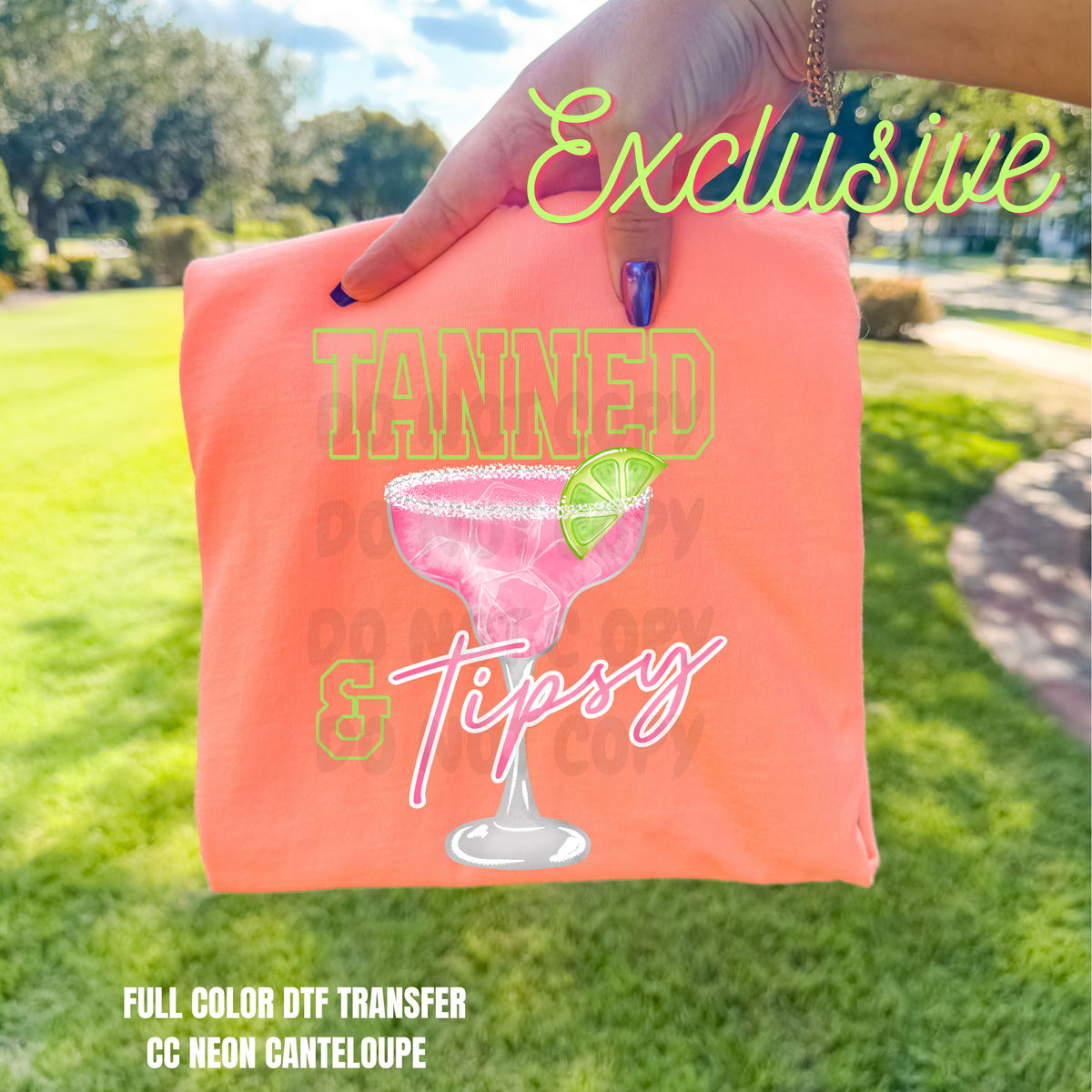 **EXCLUSIVE** Tanned & Tipsy Marg-DTF TRANSFER