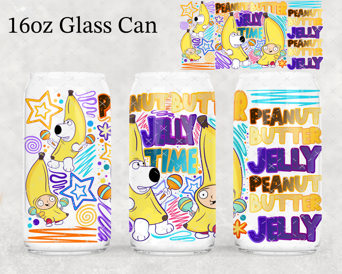 Peanut Butter Jelly Time UV Cup Wrap