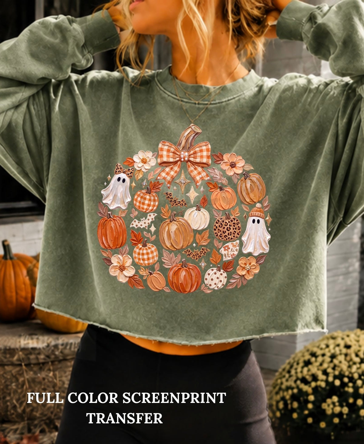Faux Painted Pumpkin-Clear Film Screen Print