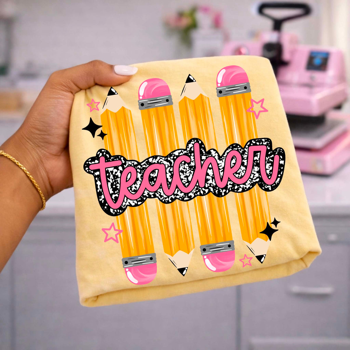 **PRE ORDER** Pencil Teacher DTF -DTF TRANSFER