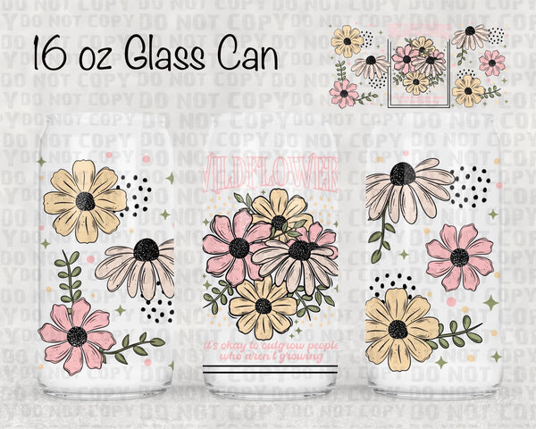 Wild flowers UV cup wrap