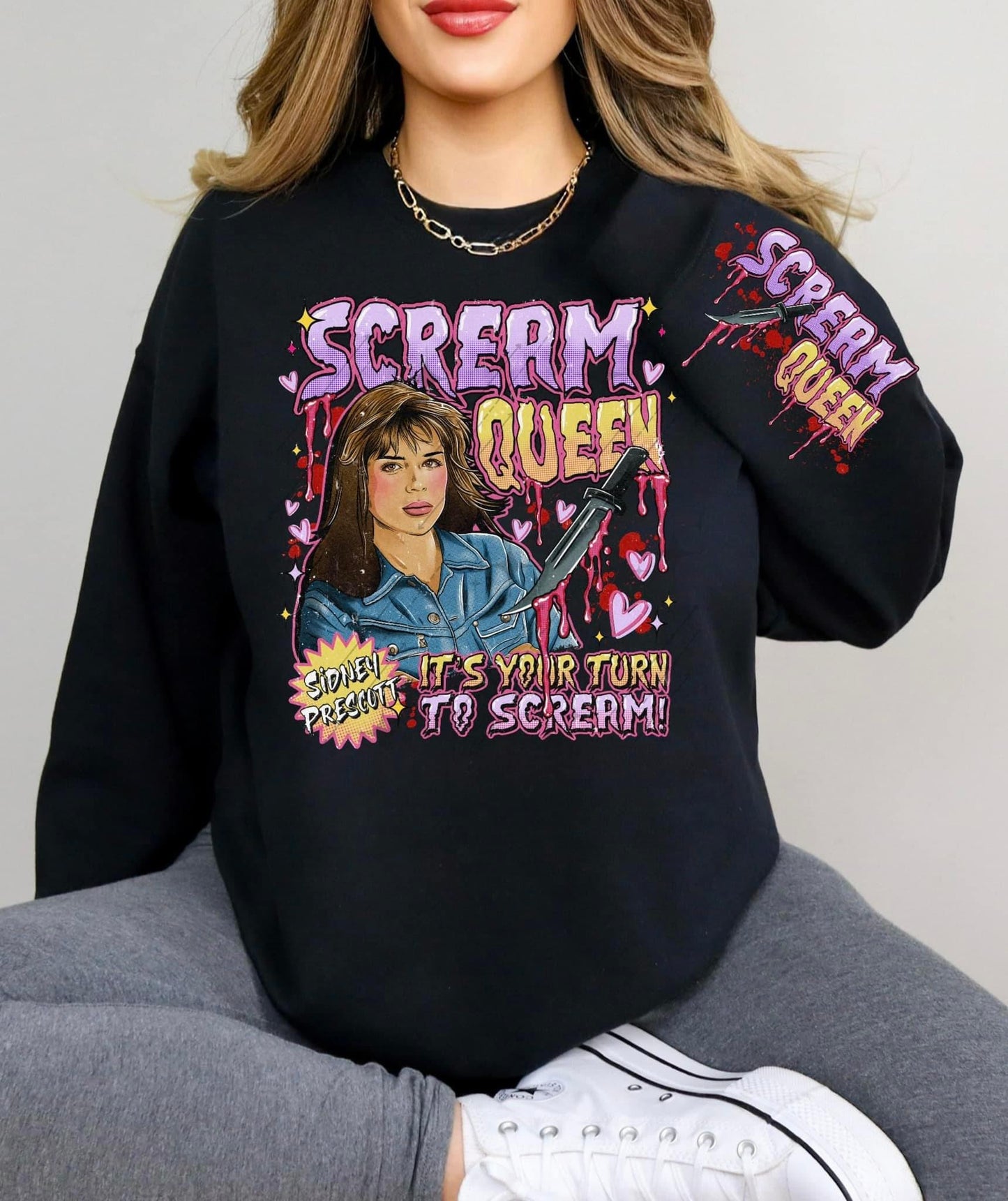 Scream queen+ sleeve — CLEAR FILM TRANSFER