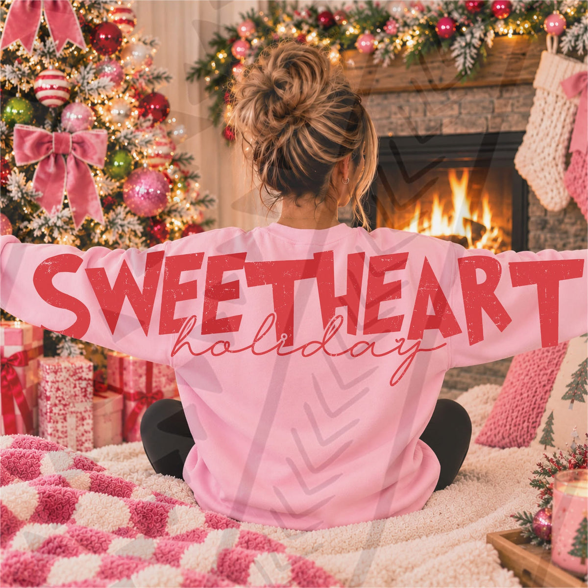 Holiday Sweetheart DTF transfer ( FRONT & BACK)