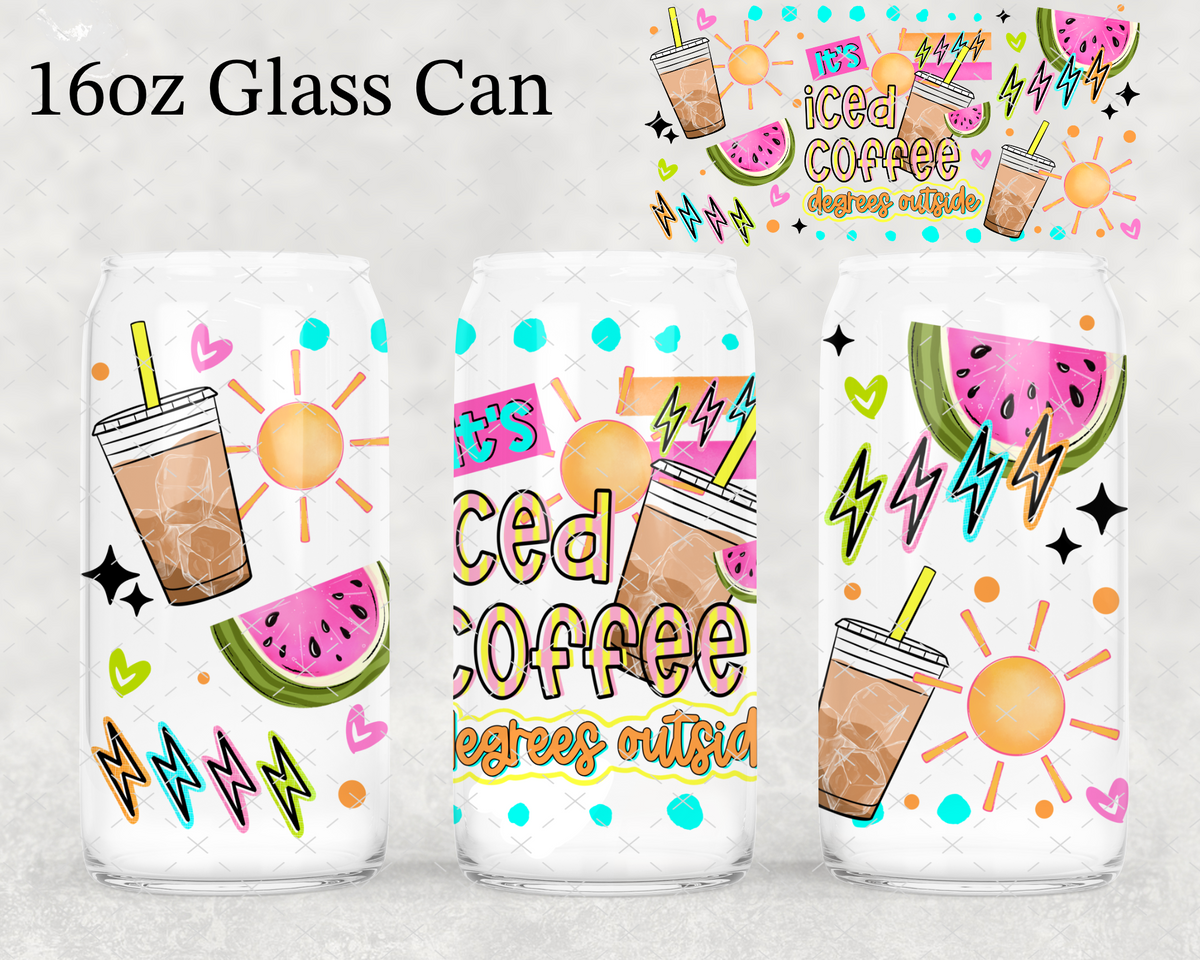 Iced Coffee Degrees UV Cup Wrap