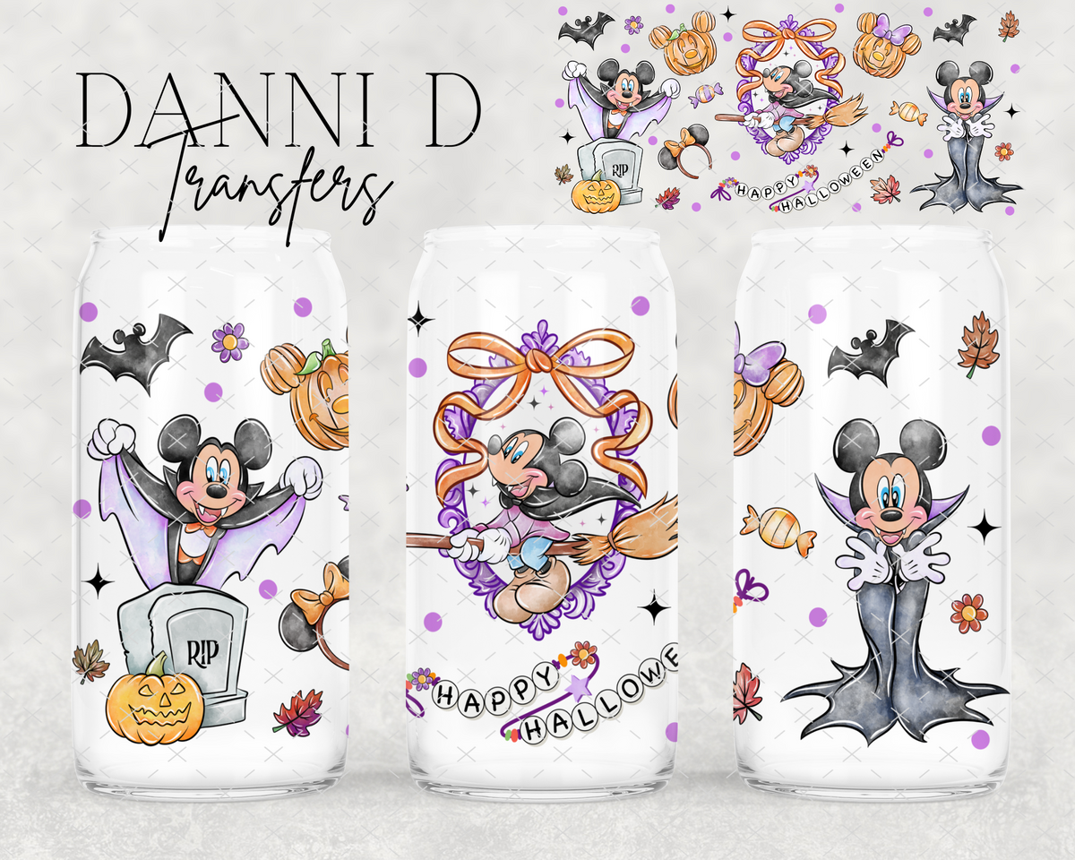 Mouse Halloween Coquette UV Cup Wrap