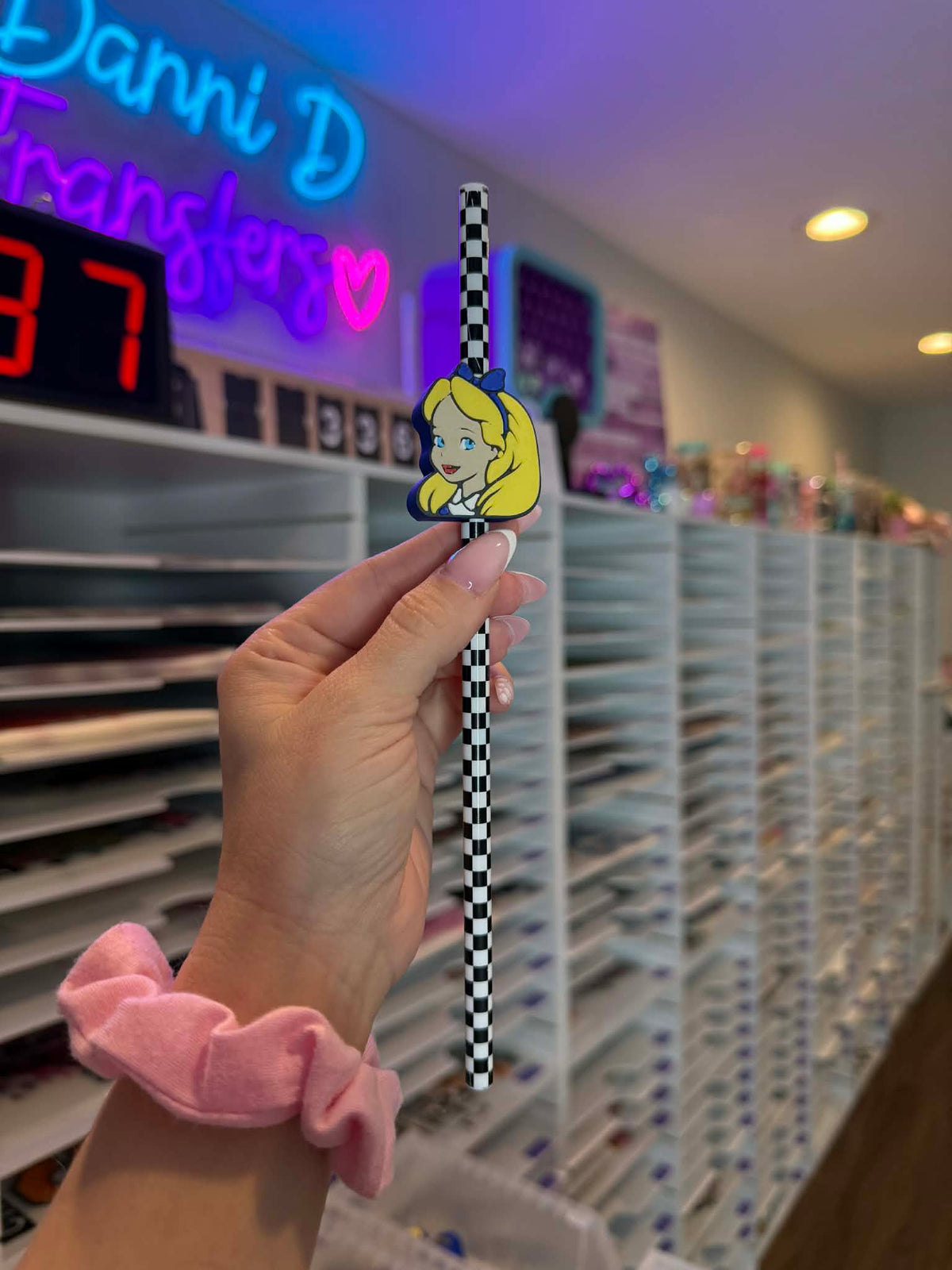 Alice 8mm Straw Topper (Standard Straw Size) Straw Not Included