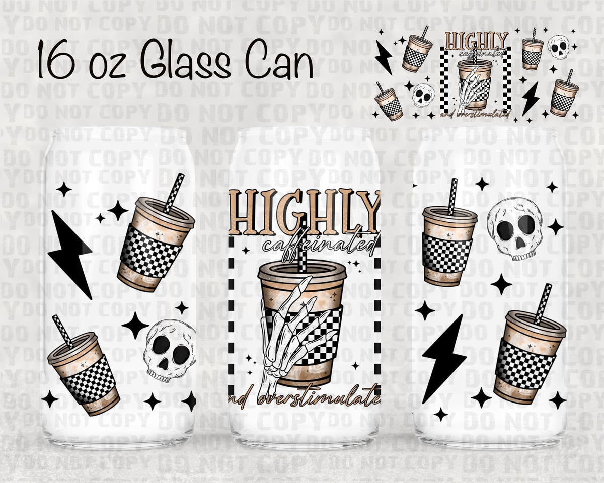 Highly caffeinated UV cup wrap