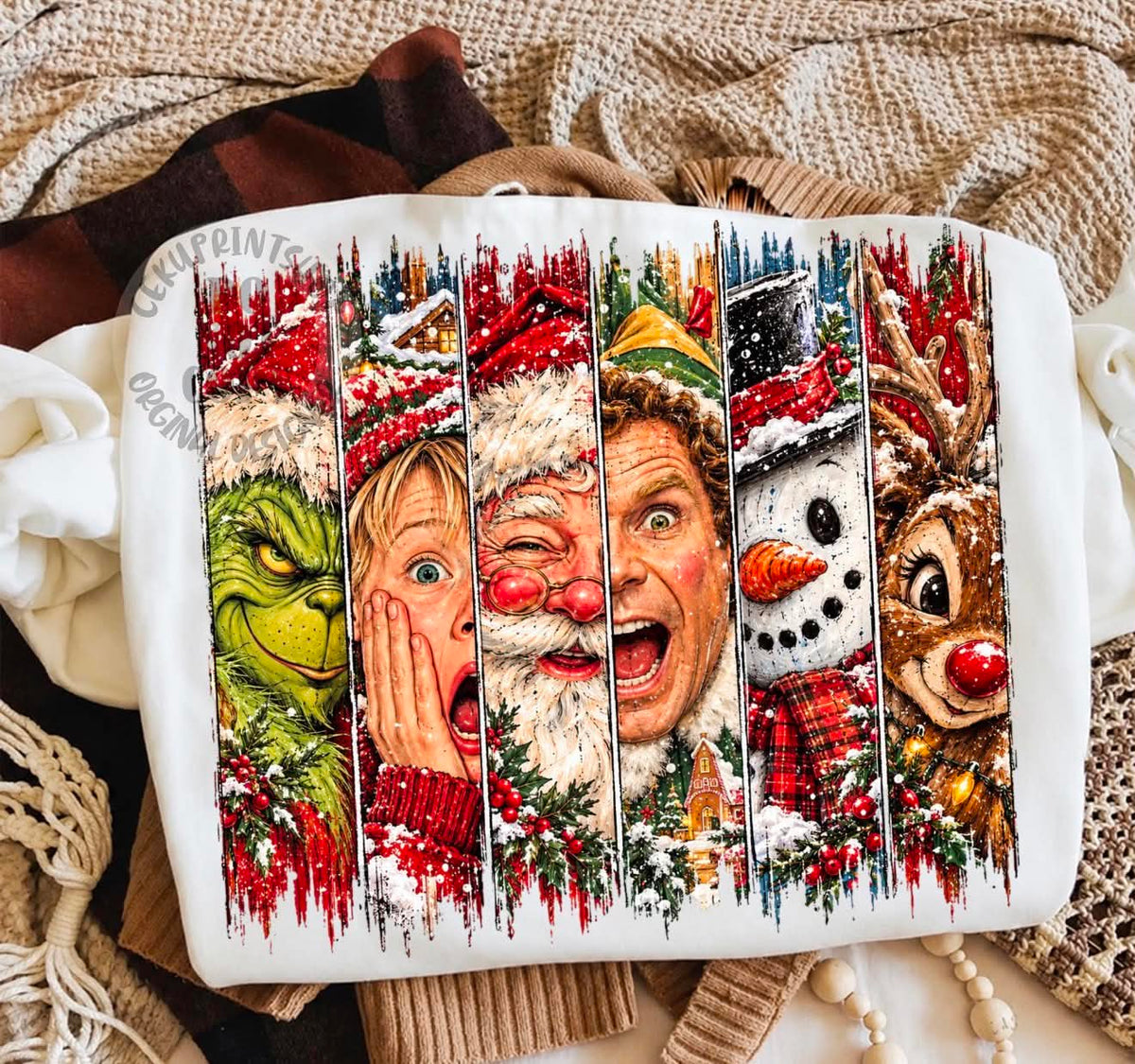 **PRE ORDER**Character Christmas  DTF -DTF TRANSFER