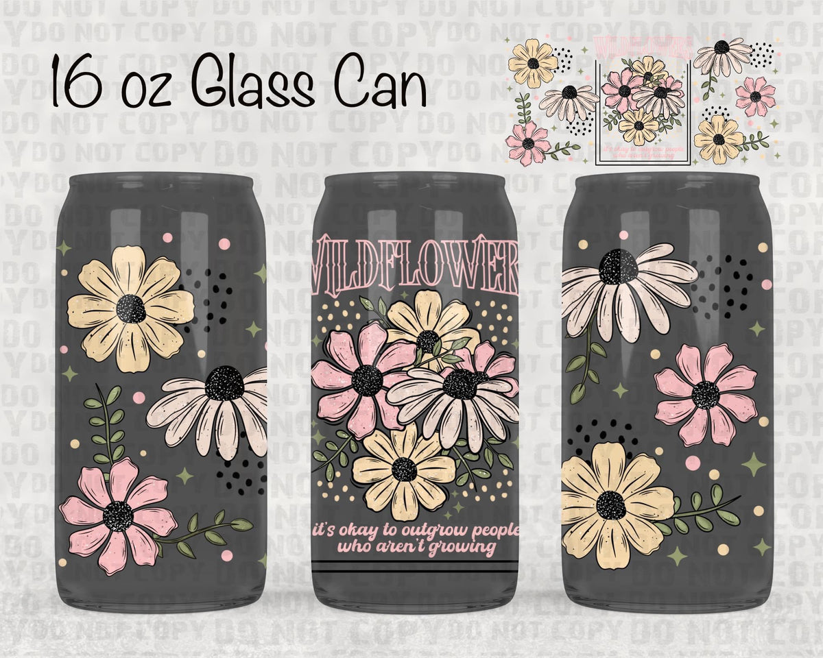 Wild flowers UV cup wrap