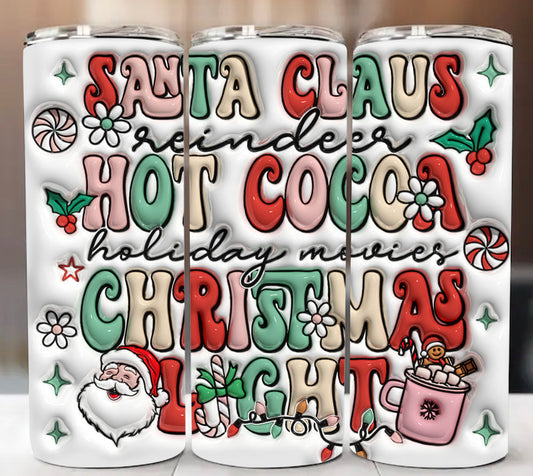 3D Hot cocoa sublimation transfer