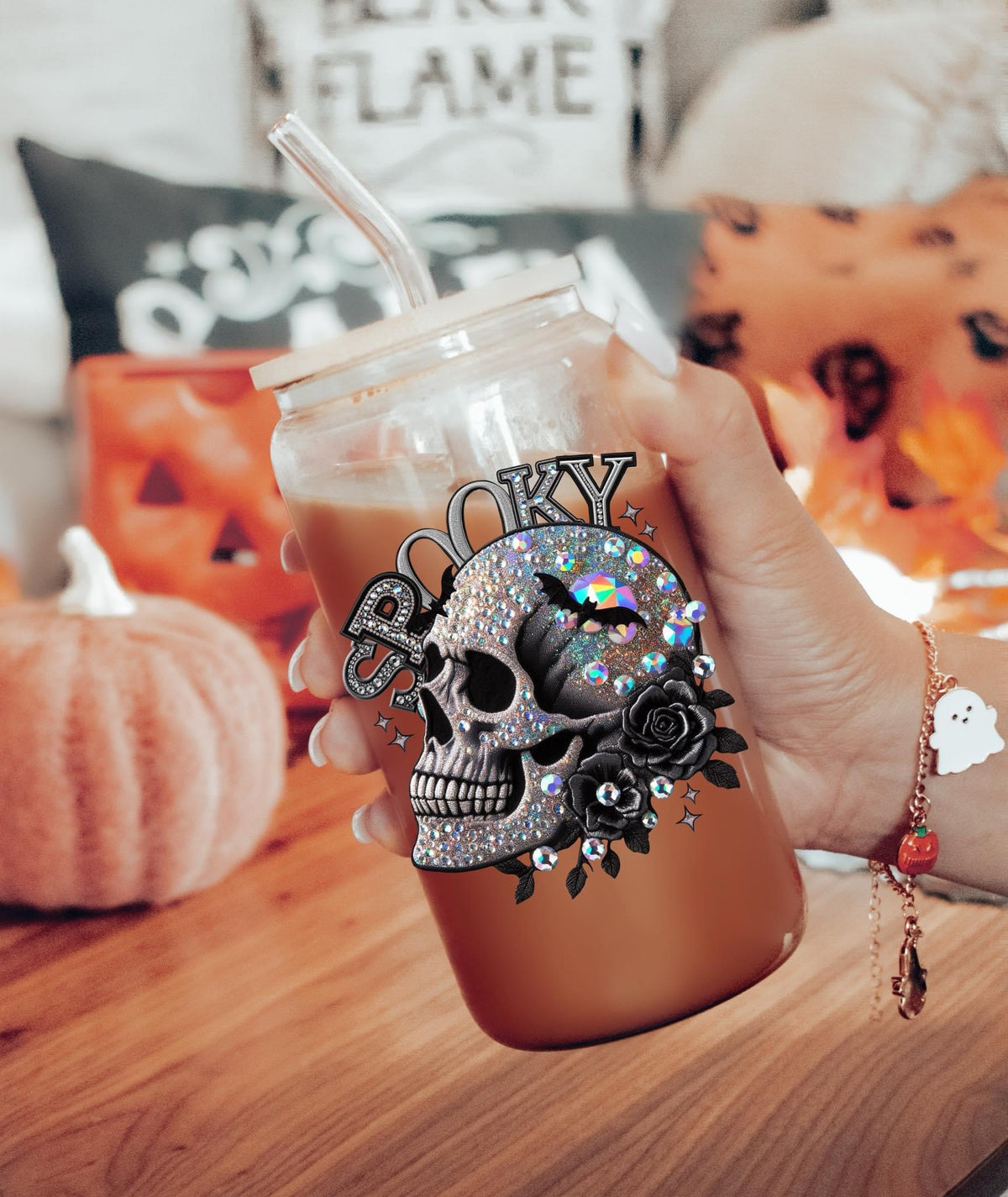 Spooky jewels UV decal