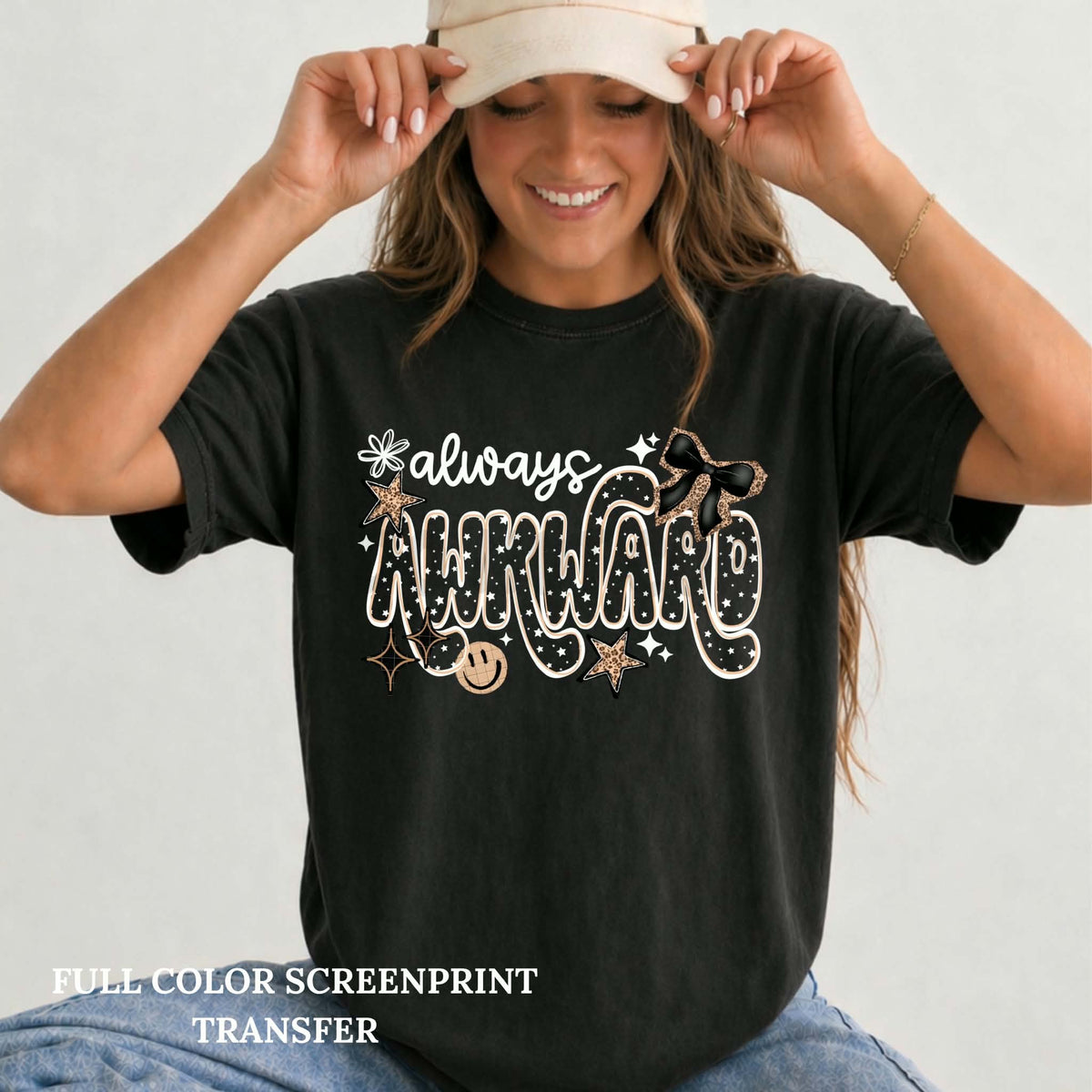 Always Awkward - Clear Film Screen Print