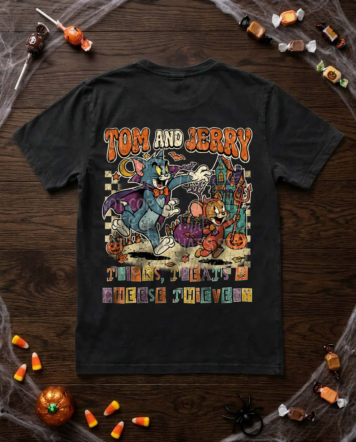 **PRE ORDER**Cat & Mouse Spooky DTF -DTF TRANSFER
