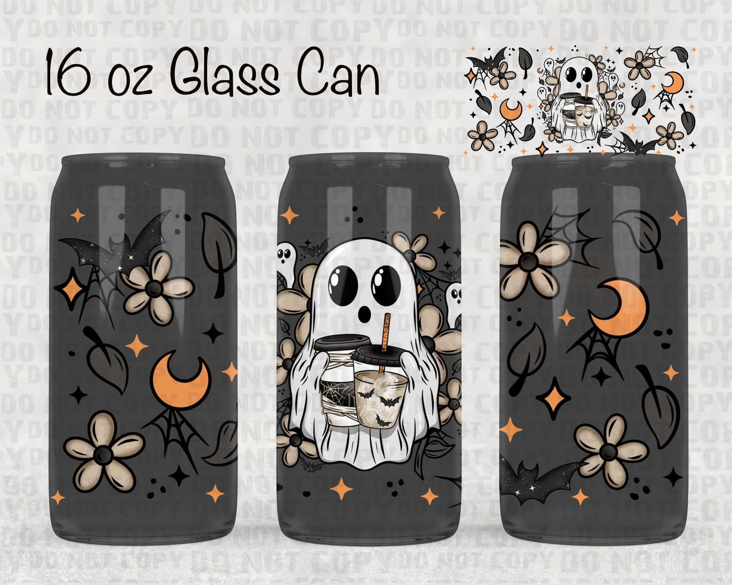 Moons and ghosts UV cup wrap