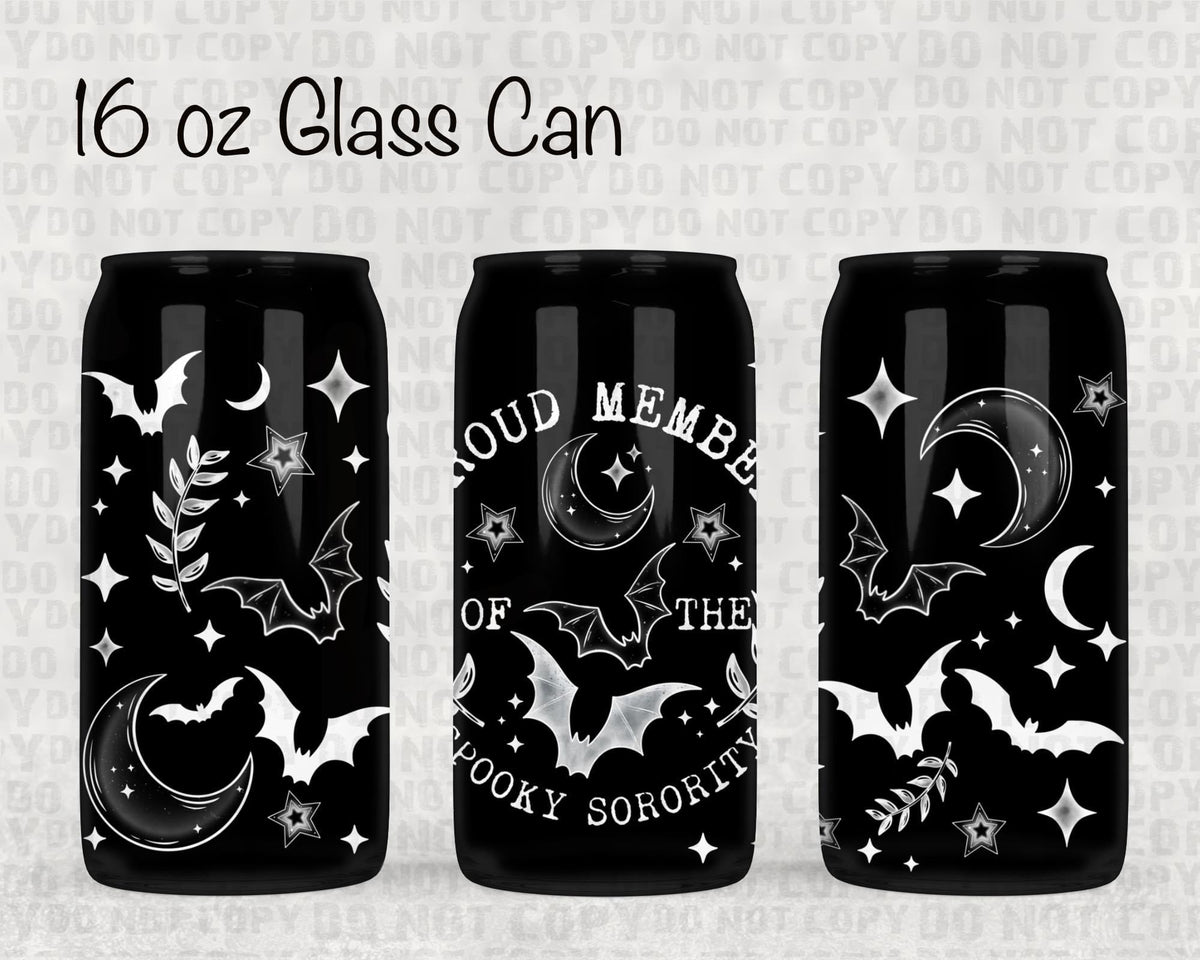 Proud member of the spooky sorority UV cup wrap