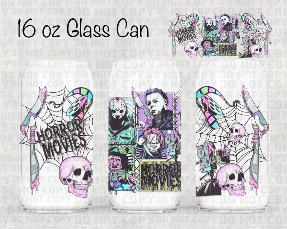 Horror movies UV cup wrap
