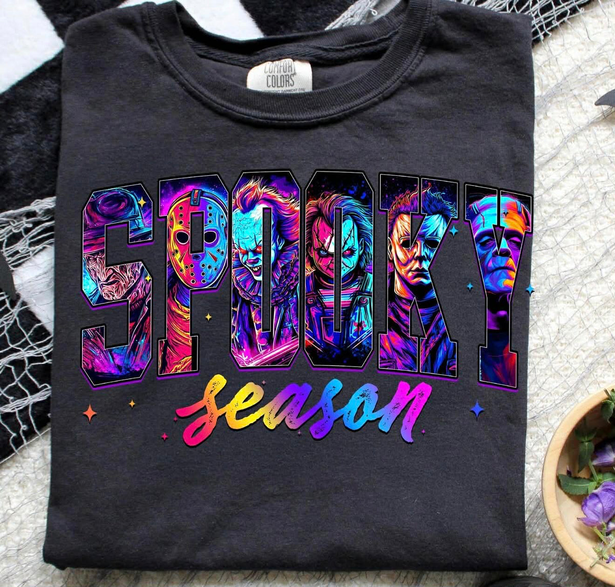 **PRE ORDER**NEON HORROR SPOOKY SEASON DTF -DTF TRANSFER